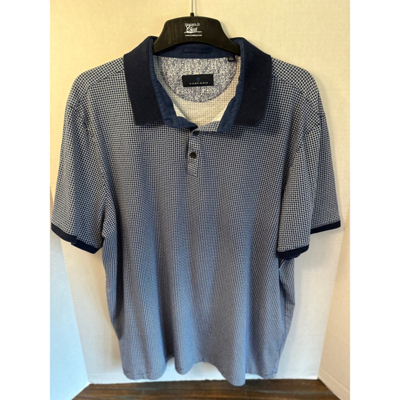 Toscano Polo Shirt men’s XXL‎ Blue White - Picture 1 of 5